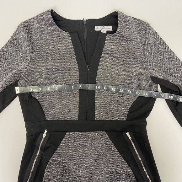 Danny & Nicole Gray & Black Mid Sleeve Career Dress size 8 - Picture 8 of 10